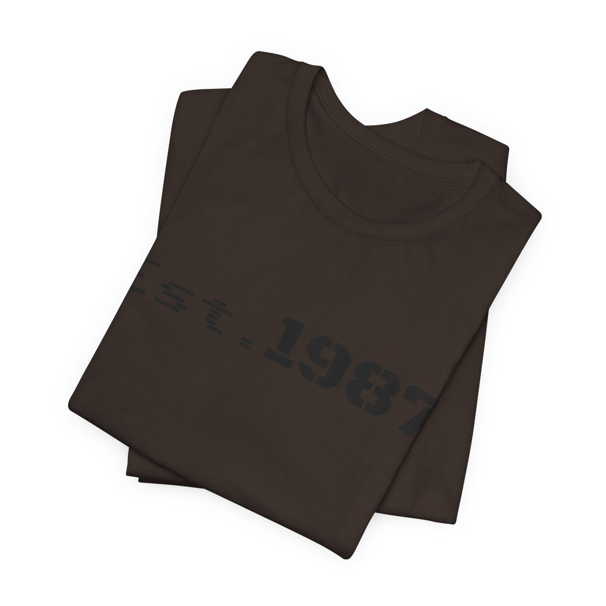 Vintage Est. 1987 T-Shirt by Printify featuring a classic design and bold printed text on soft cotton fabric.