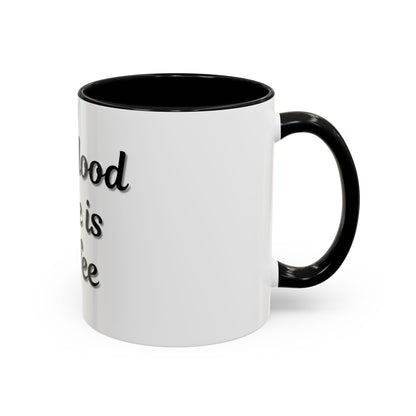My Blood Type is Coffee Accent Mug - Perfect Gift for Coffee Lovers - TRV