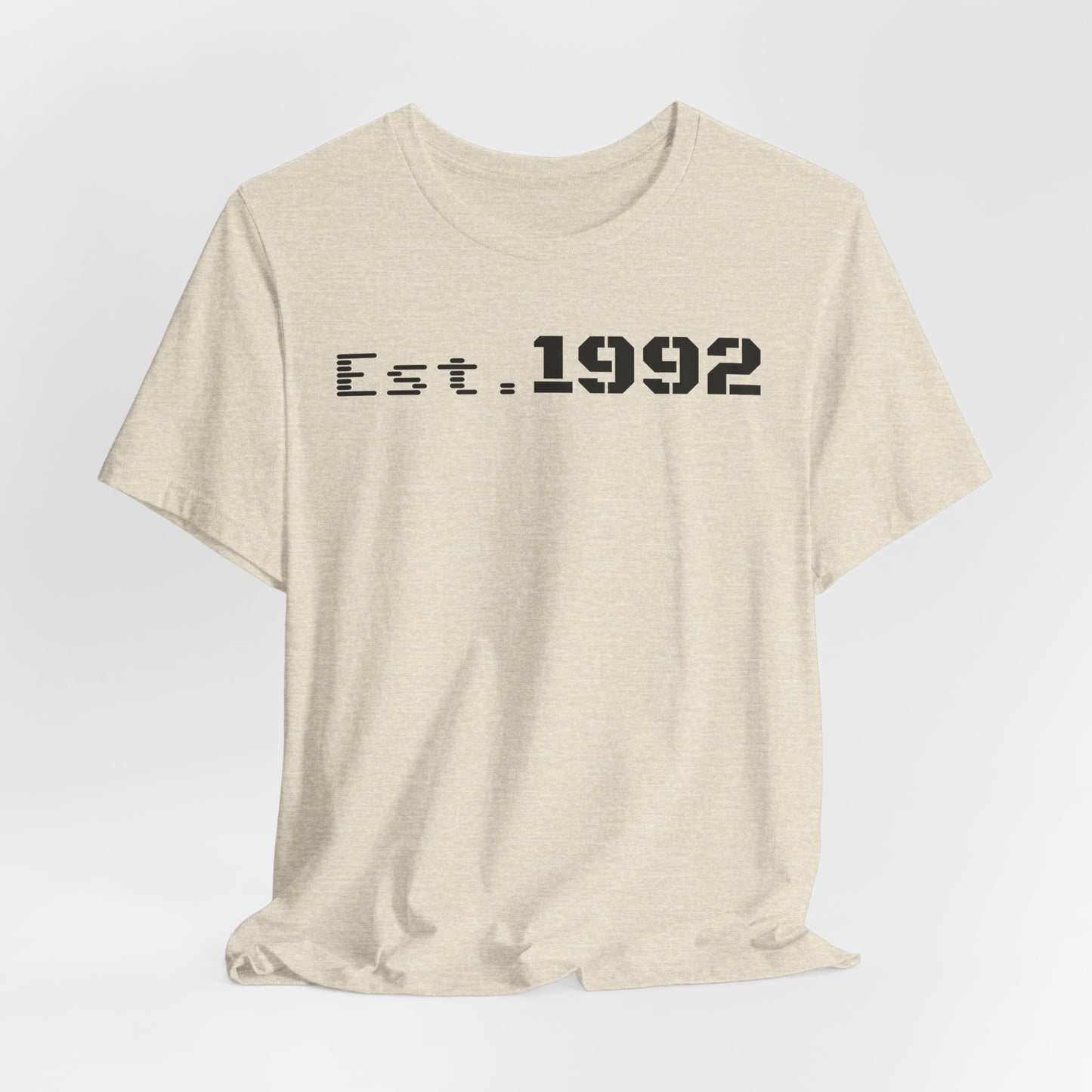 Est. 1992 Unisex Jersey Tee - Retro Birthday Gift, Casual Wear, Cool Vintage T-Shirt, Gift for Him, Gift for Her - TRV
