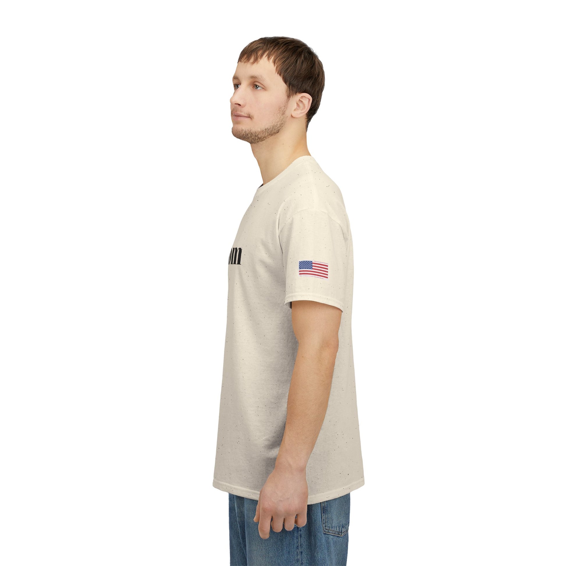 Freedom script tee | T-Shirt, American flag sleeve - TRV
