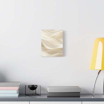Neutral Abstract Wave Art Matte Canvas