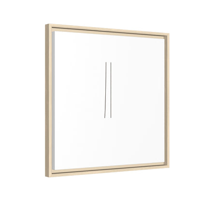 Minimal Line Art | Matte Canvas Framed