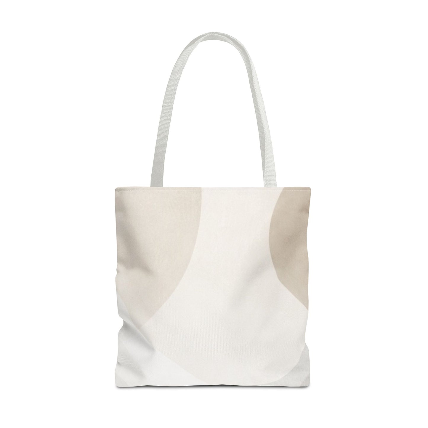 Neutral Abstract Geometric Tote Bag | Minimal Beige Shapes