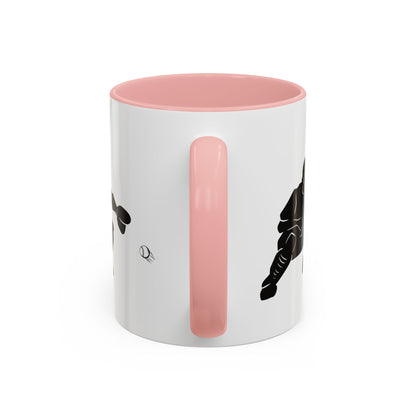 Baseball Catcher Coffee Mug, Sports Gift for Coaches, Black Accent Mug for Fans, Perfect for Birthdays & Celebrations, Unique Cup - TRV