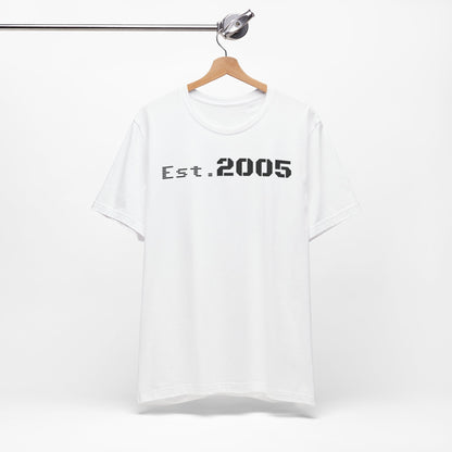 Est. 2005 Unisex Tee, Vintage T-Shirt, Custom Year Shirt, Birthday Gift, Casual Wear