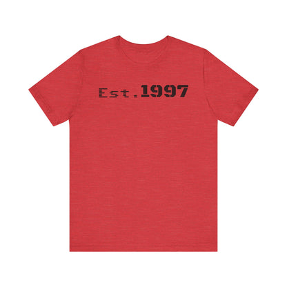 Vintage Est. 1997 Unisex Tee, Gift for Birthdays, Celebrations, Casual Wear, Retro Fashion, Cool Graphic T-Shirt - TRV