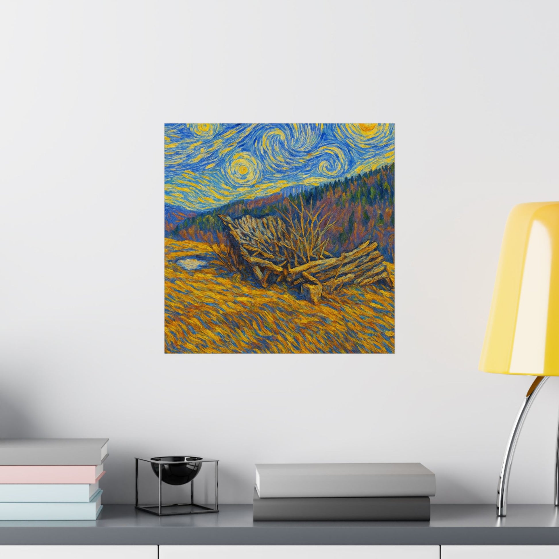 Matte Vertical Posters of Starry Night - Art Print for Home Decor, Wall Art, Gift for Art Lovers, Bacground for Celebrations - TRV