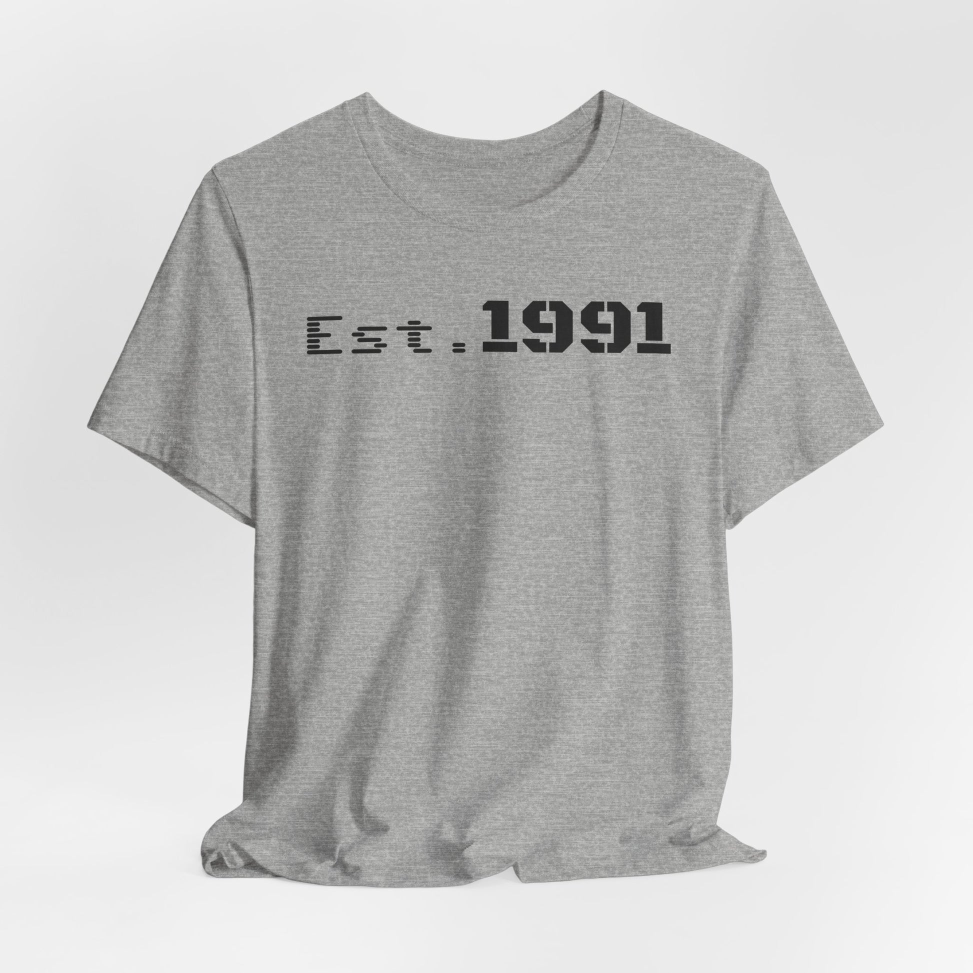 Established 1991 Unisex Jersey Tee | Vintage Anniversary Gift | Casual Wear, Birthday Shirt, Retro Style, Statement Tee, Gift for Him/Her - TRV