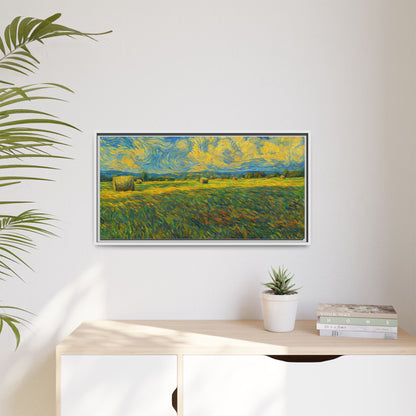 Landscape Matte Canvas, Framed (Multi-color) - TRV