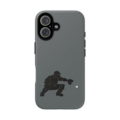 Printify baseball catcher phone case, tough protective cover with detailed catcher design, fits smartphone for durable style.