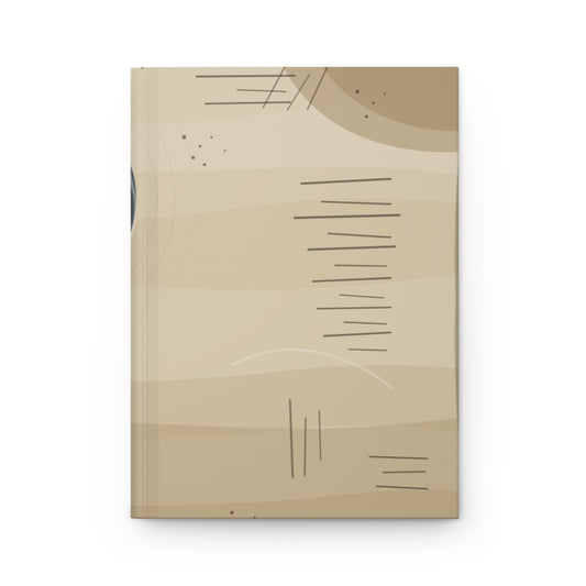 Abstract Neutral Circles Hardcover Journal | Matte Art Notebook - TRV