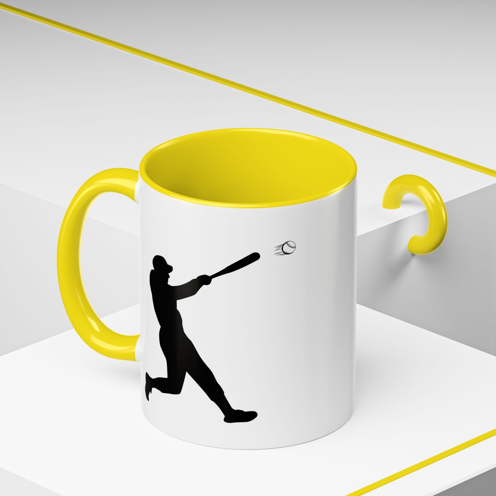 Baseball Player Accent Coffee Mug, Sports Gift, Baseball Lover Mug, Unique Coffee Cup, Personalized Sports Mug - TRV