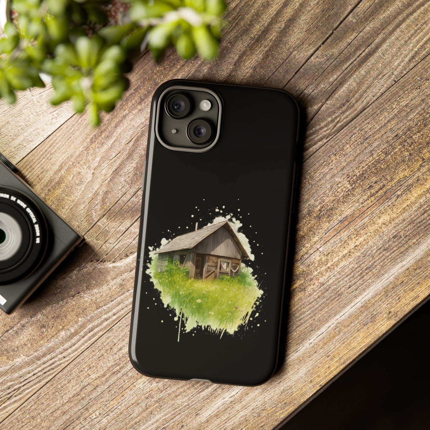 Rustic Farmhouse Phone Case, Cute Cottage Design, Tough Cases for Nature Lovers, Eco-Friendly Gift, Customizable Tech Accessories - TRV