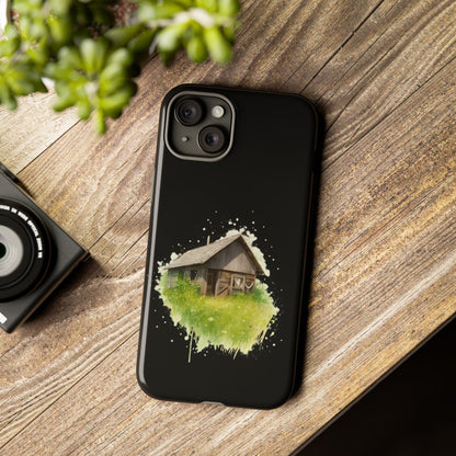Rustic Farmhouse Phone Case, Cute Cottage Design, Tough Cases for Nature Lovers, Eco-Friendly Gift, Customizable Tech Accessories - TRV