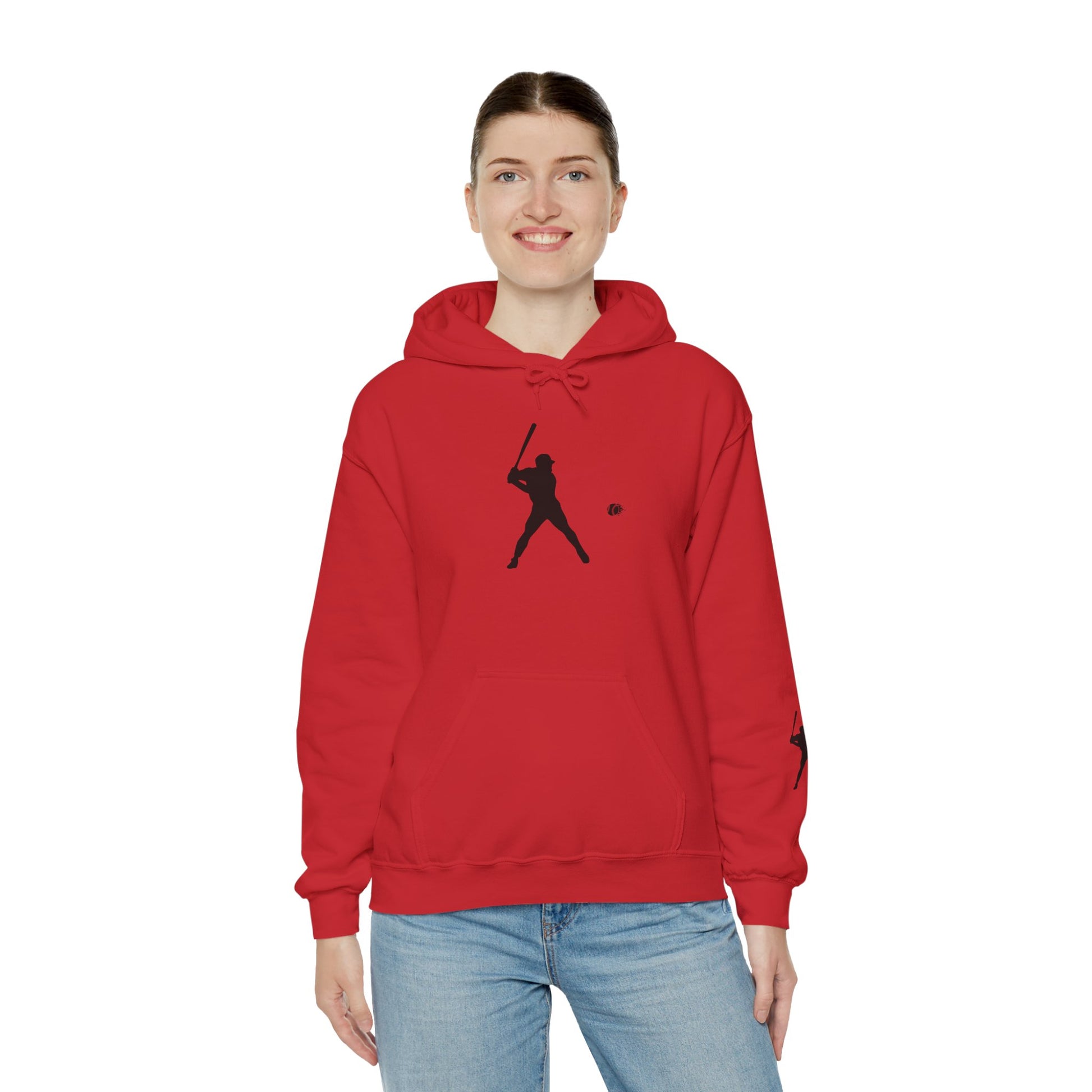 Baseball Themed Unisex Hoodie, Streetwear, Sports Fan Sweatshirt, Gift for Athletes, Casual Wear, Fall Fashion - TRV