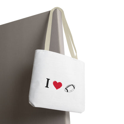 Football Lover's Tote Bag - Perfect for Game Day, Sports Events, Gifts for Fans, Eco-Friendly Carryall, Personal Use, Travel Bag - TRV