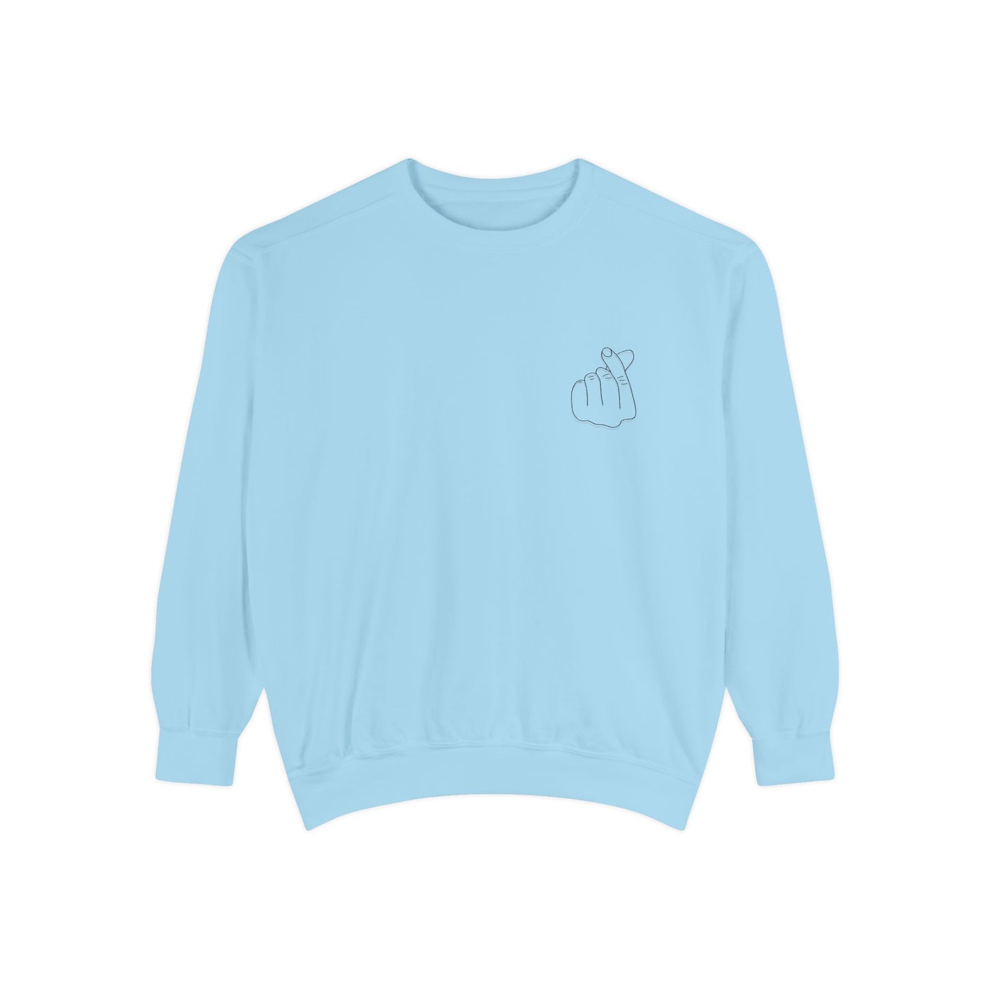 Minimalist Unisex Sweatshirt with Hand Design - Cozy & Stylish