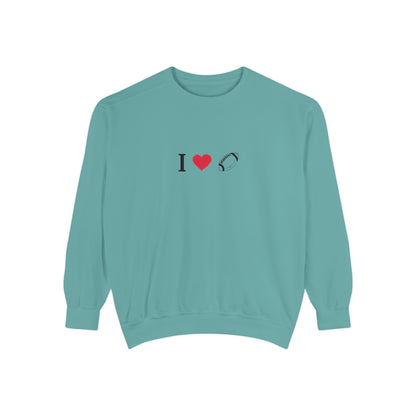 Unisex Sweatshirt, I love Football, Cozy, Perfect for Everyday Wear, Gift Idea for Friends, Couples, and Special Occasions - TRV