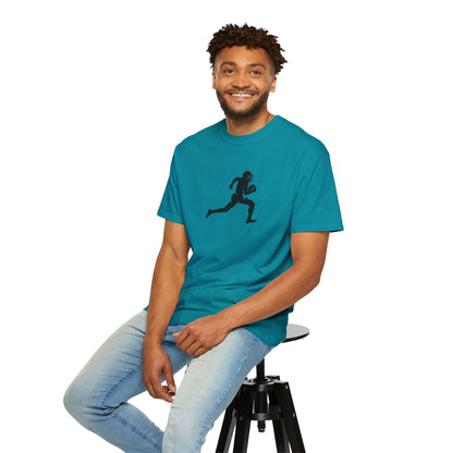 Football Player Graphic Unisex T-Shirt, Casual Sports Tee, Gift for Athletes, Workout Shirt, Everyday Wear, Unique Running Apparel