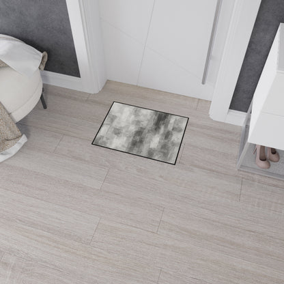 Modern abstract print floor mat by Printify, heavy-duty rug for kitchen or entryway, featuring colorful abstract design.