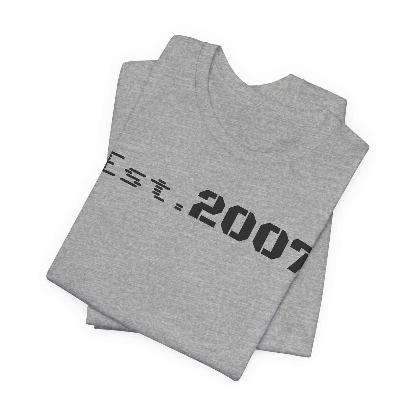 Unisex Casual Tee with Established 2007, Vintage T-Shirt, Anniversary Gift, Birthday Shirt, Year Established Top