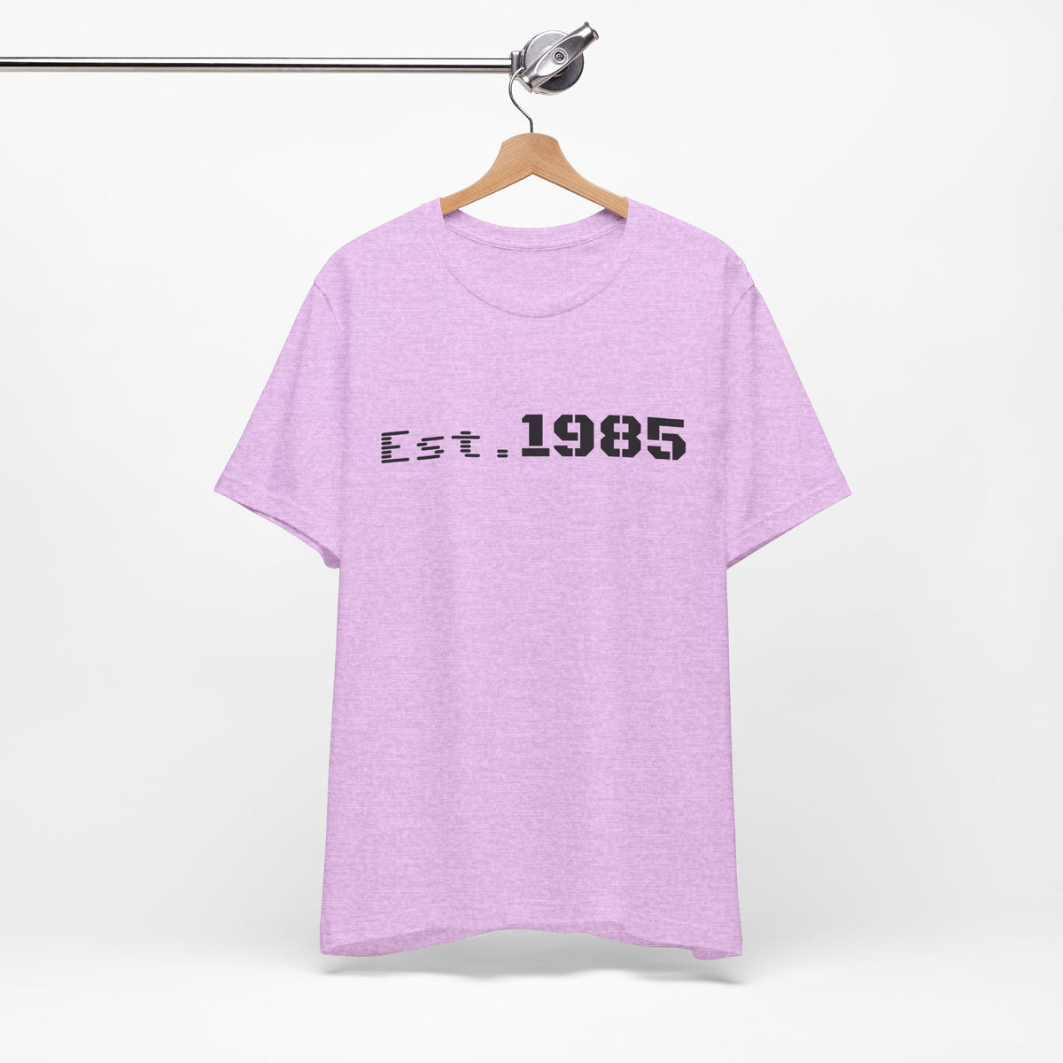 Printify vintage T-shirt featuring a graphic design with "Est. 1985" celebrating the 1985 vintage year.