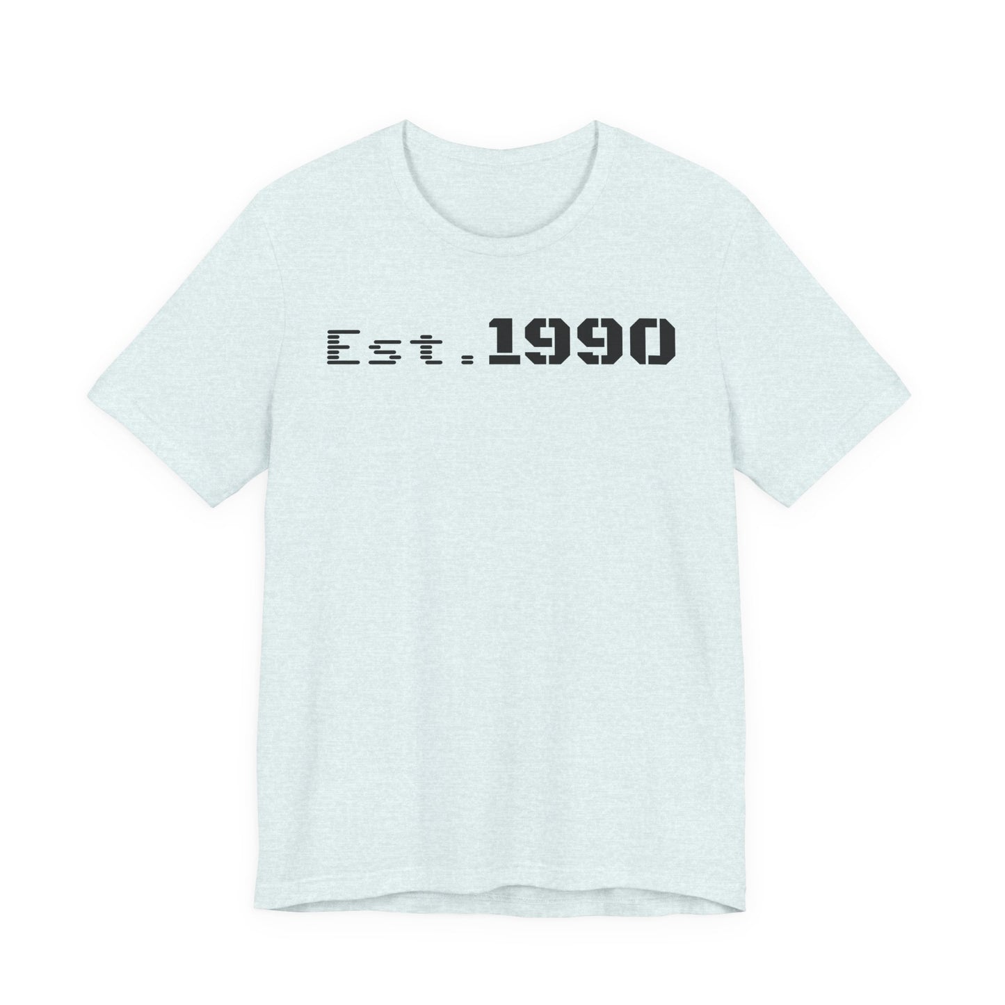 Unisex Est. 1990 Nostalgic Jersey Tee - Perfect Gift, Vintage Style, Retro Fashion, Birthday Celebration, Casual Wear - TRV