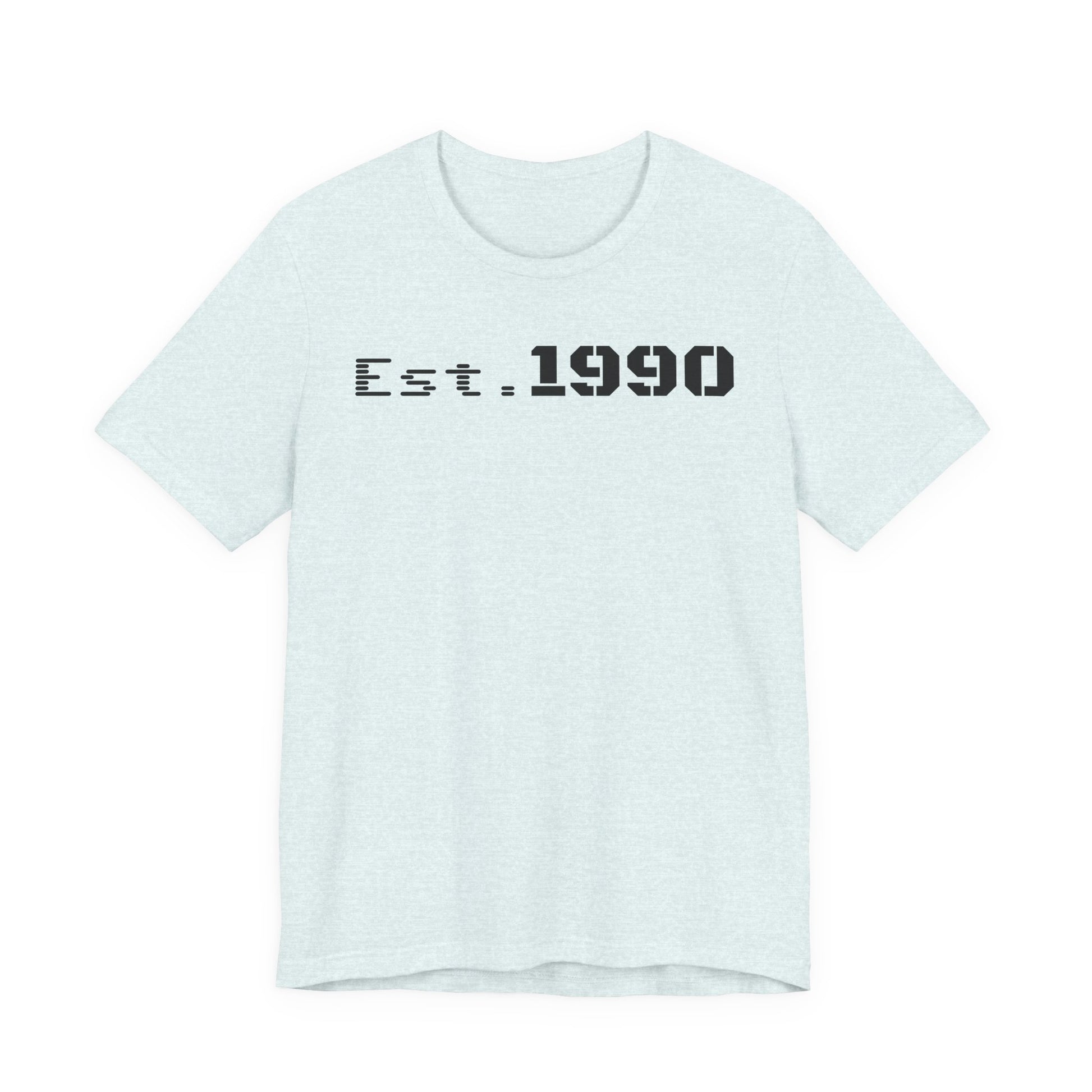 Unisex Est. 1990 Nostalgic Jersey Tee - Perfect Gift, Vintage Style, Retro Fashion, Birthday Celebration, Casual Wear - TRV