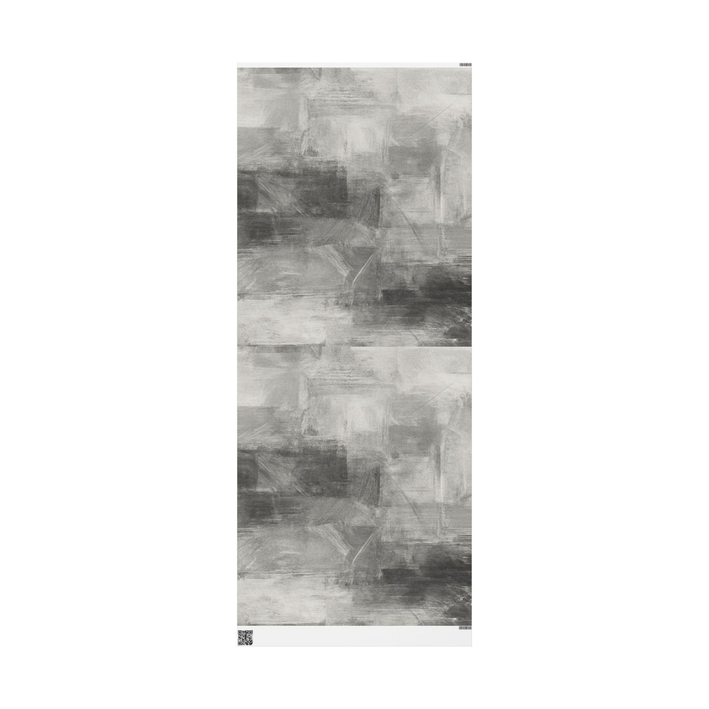 Gray marble wrapping paper roll with watercolor design, ideal for weddings, birthdays, and minimalist gift packaging by Printify.