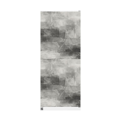 Gray marble wrapping paper roll with watercolor design, ideal for weddings, birthdays, and minimalist gift packaging by Printify.