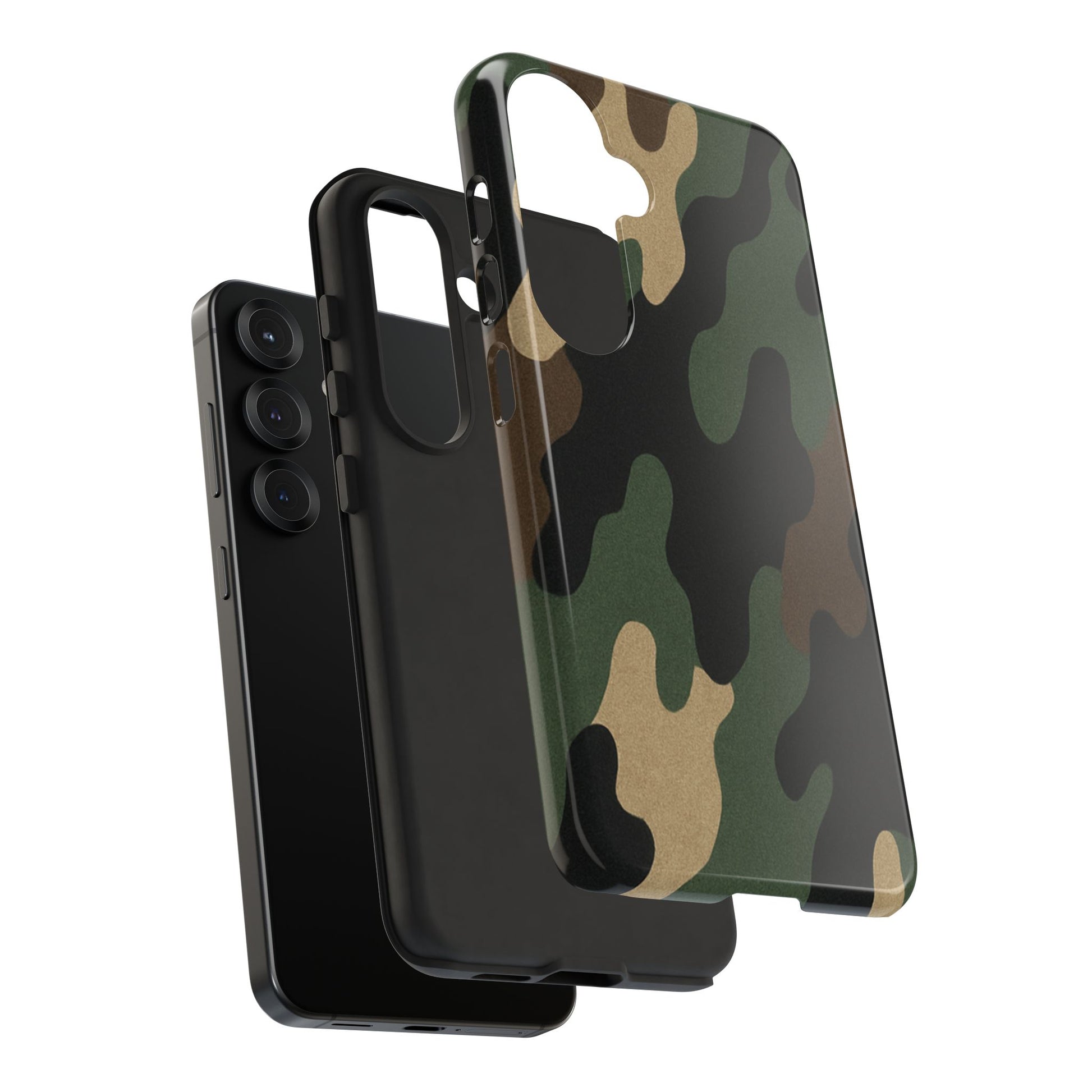 Rugged military green Printify camo tough phone case with protective design for smartphones.