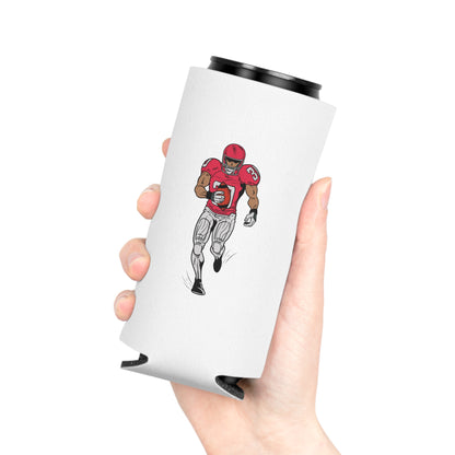 Football Player Can Cooler – Tailgating & Game Day Beverage Koozie