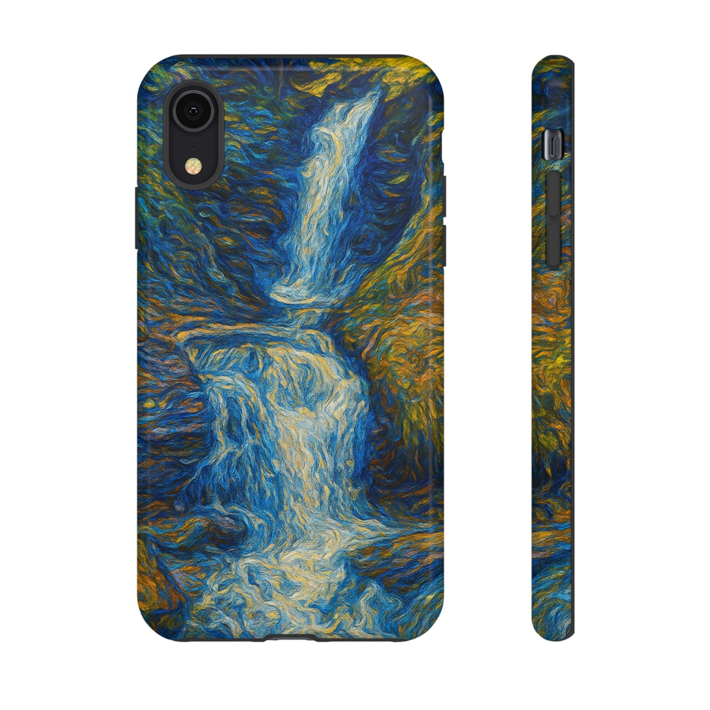 Artistic Phone Case - Waterfall Design, Unique Gift, Phone Accessory, Nature Lover, Original Artwork - TRV