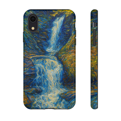 Artistic Phone Case - Waterfall Design, Unique Gift, Phone Accessory, Nature Lover, Original Artwork - TRV