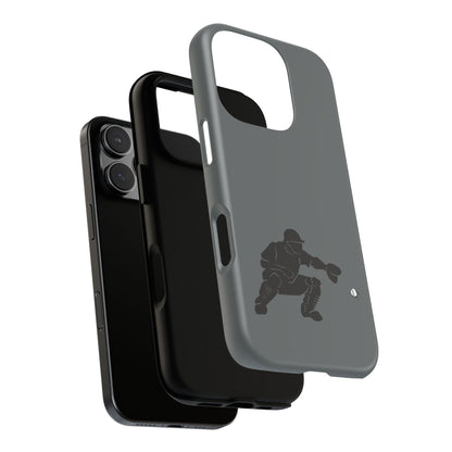 Printify baseball catcher phone case, tough protective cover with catcher glove design for iPhone or smartphone.