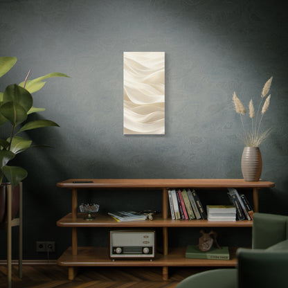 Neutral Abstract Wave Art Matte Canvas