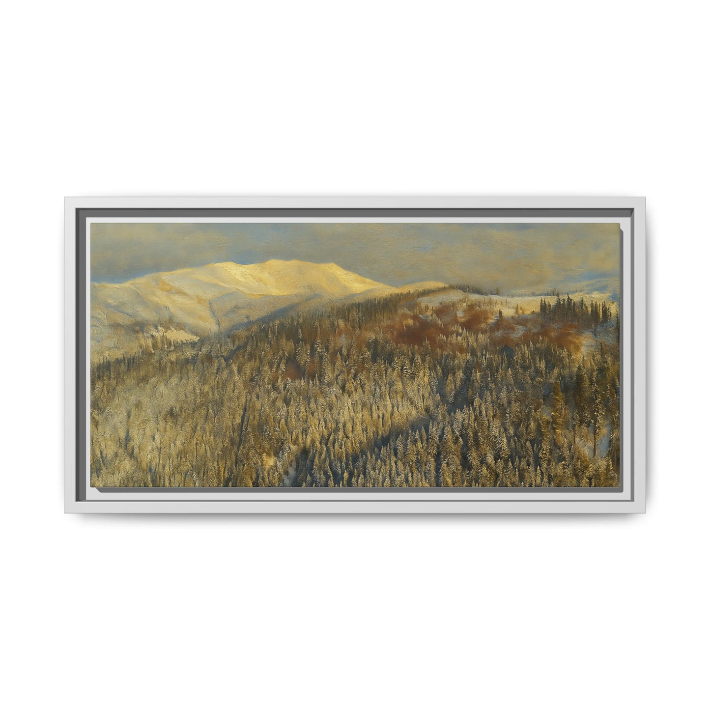 Framed Mountain Canvas Art, Perfect for Home Decor, Nature Wall Art, Gift for Nature Lovers, Cozy Atmosphere - TRV