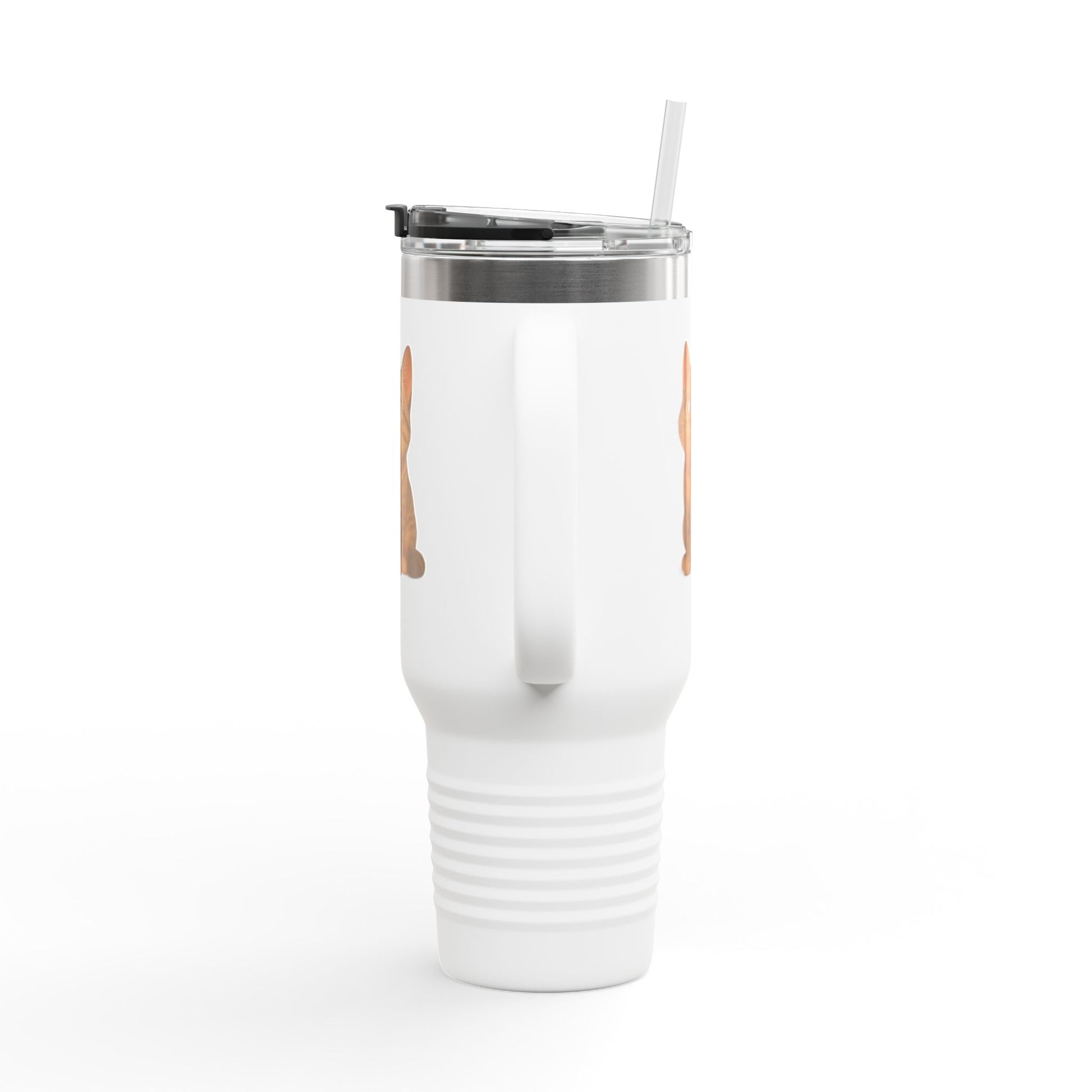 Cute Cat Insulated Travel Mug, Perfect for Pet Lovers, 40oz Coffee Cup, Travel Tumbler, Gift for Cat Lovers, Customizable Mug - TRV