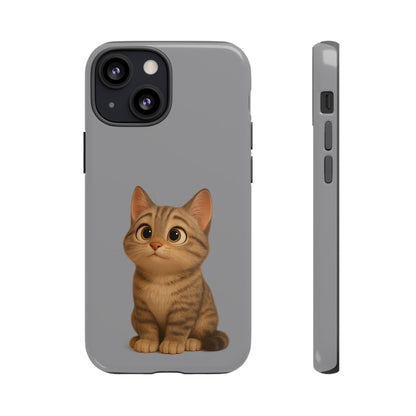 Cute Cat Phone Case, Kawaii Pet Accessory, Gift for Cat Lovers, Animal Phone Cover for Kids, Unique Kitty Design, Birthdays, Holidays - TRV
