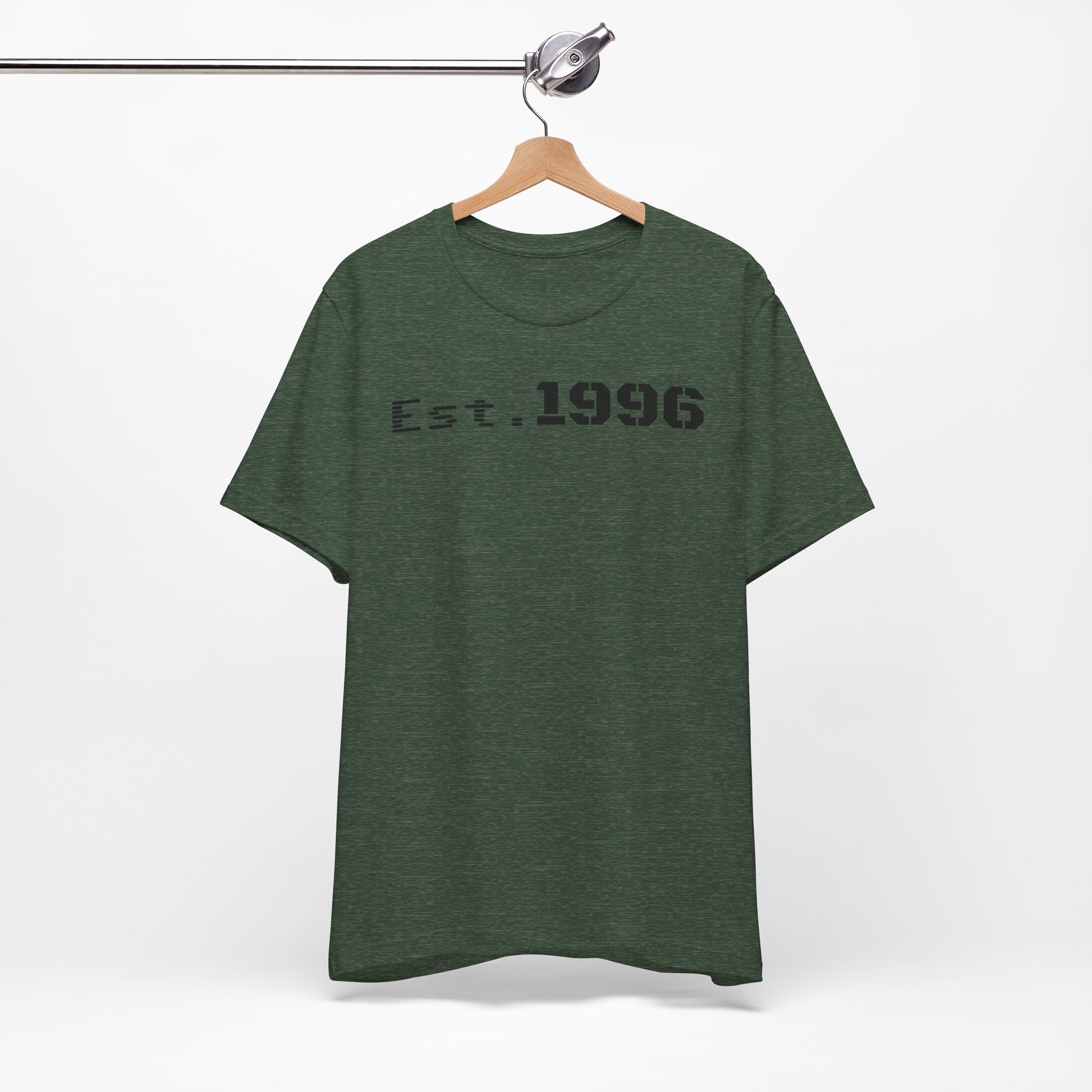 Established 1996 Unisex T-Shirt, Vintage Year Tee, Birth Year Gift, Casual Fashion, Personalized Graphic Tee - TRV