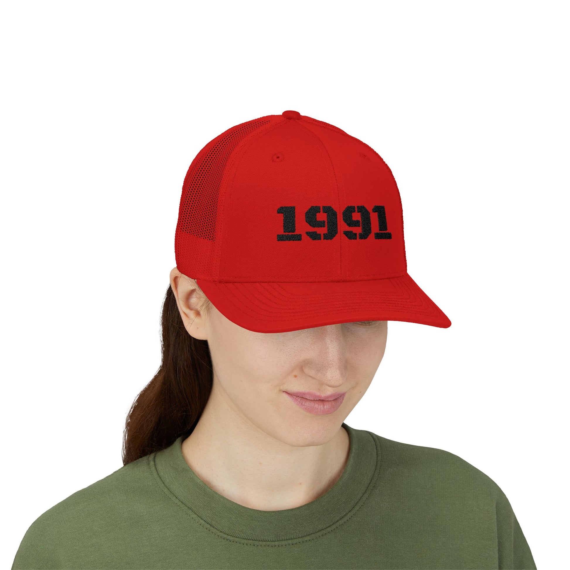 Vintage 1991 Snapback Trucker Cap, Retro Hat, Unisex Baseball Cap, Gift for Birth Year 1991, Casual Style Headwear - TRV