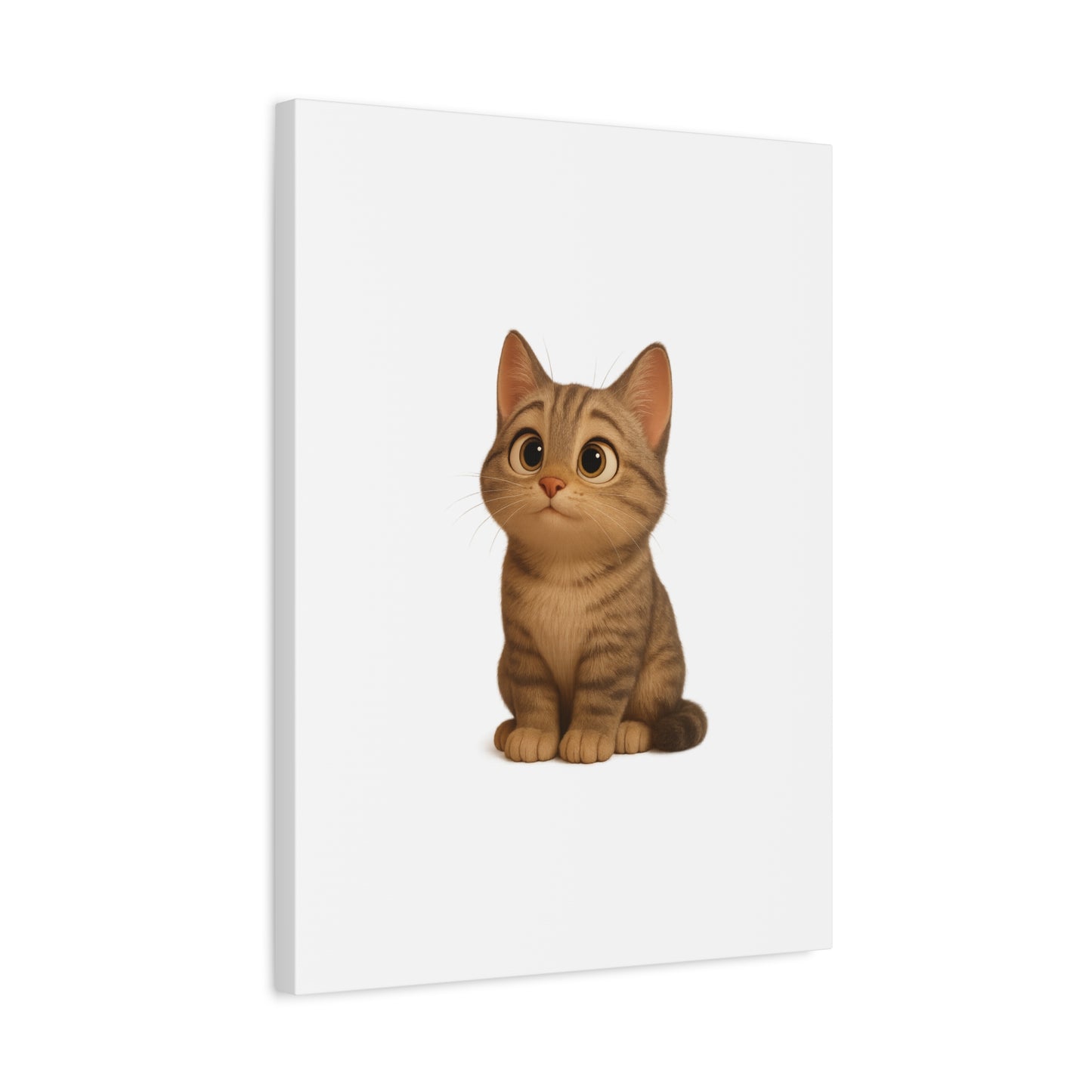 Adorable Cat Canvas Art, Cute Cat Wall Decor, Pet Lover Gift, Nursery Wall Art, Animal Print, Modern Home Decor - TRV