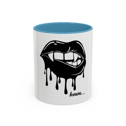 Vampire Lip Accent Coffee Mug - 11oz & 15oz - Unique Halloween Gift - TRV