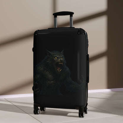 Werewolf Travel Suitcase – Dark Howl Luggage for Gothic & Horror Fans