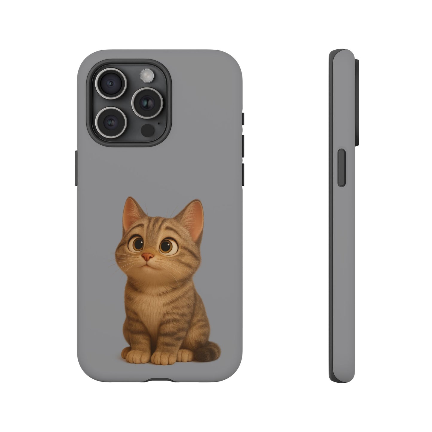 Cute Cat Phone Case, Kawaii Pet Accessory, Gift for Cat Lovers, Animal Phone Cover for Kids, Unique Kitty Design, Birthdays, Holidays - TRV