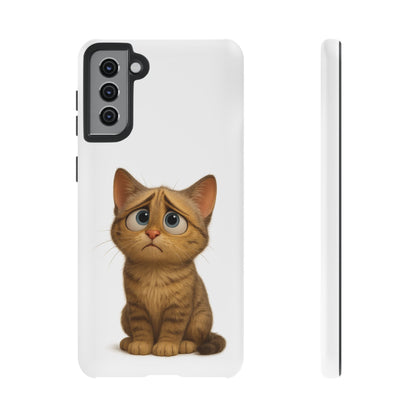 Cute Cat Phone Case, Funny Kitty Case, Animal Lover Gift, Cat Lover Accessory, Unique Cat Design Case, Pet Mom Gift - TRV