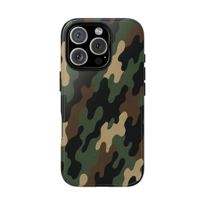 Camouflage Phone Case, Tough Cases, Military Style, Unique Phone Accessories, Gift for Him, Durable Phone Cover - TRV