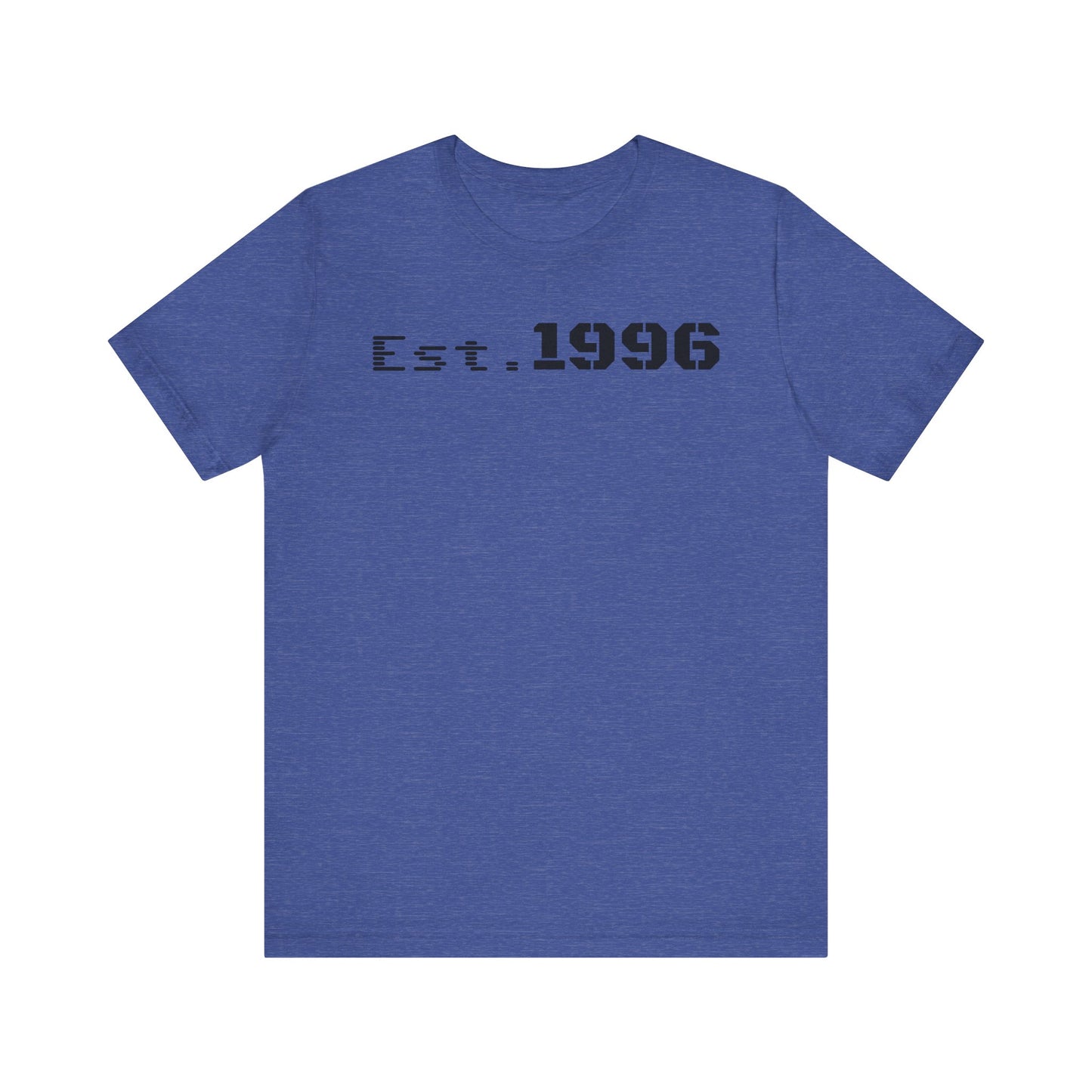 Unisex Jersey Tee - 'Est. 1996' Graphic Shirt, Birthday Gift, Casual Wear, Vintage Style, Retro Fashion, Gift for Him/Her - TRV