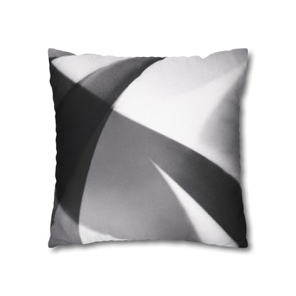 Abstract Black and White Photo Pillowcase, Square Pillowcase