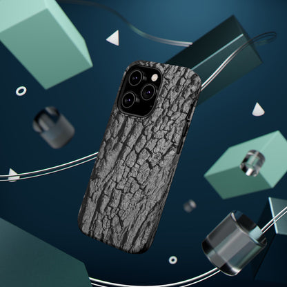 Bark Texture Magnetic Impact Phone Case